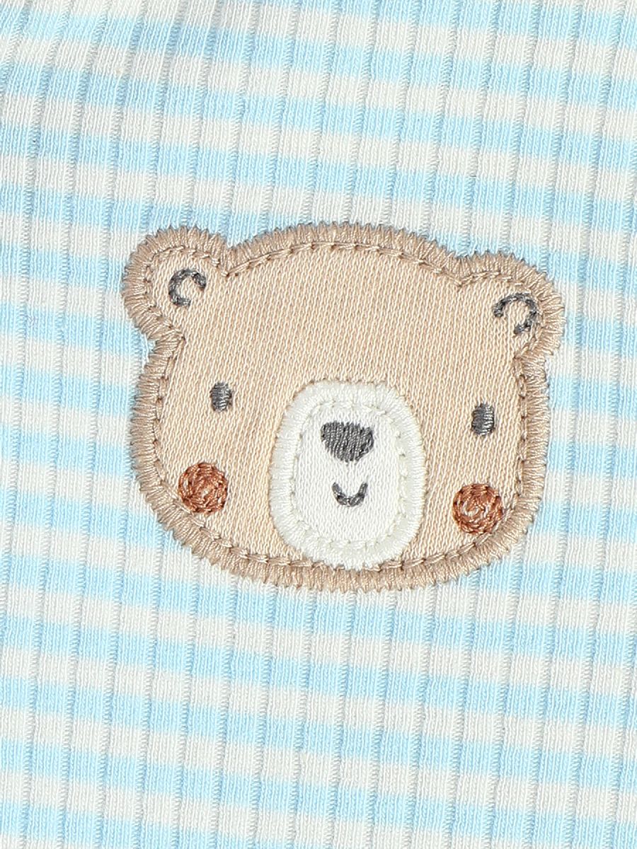 Baby Boys Striped Sleepsuit, Blue