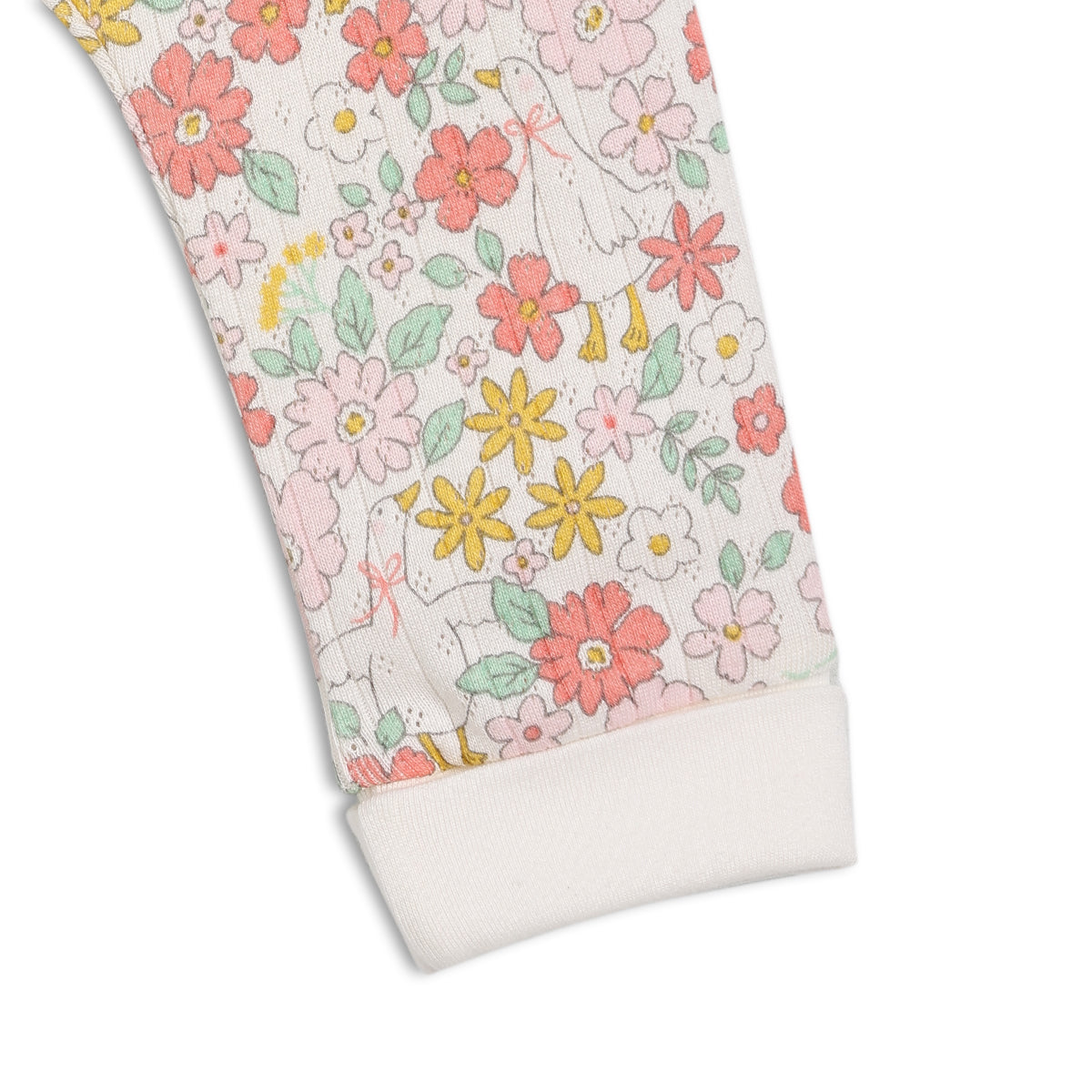 Baby Girls 3pk Floral Printed & Solid Leggings, Multicolour