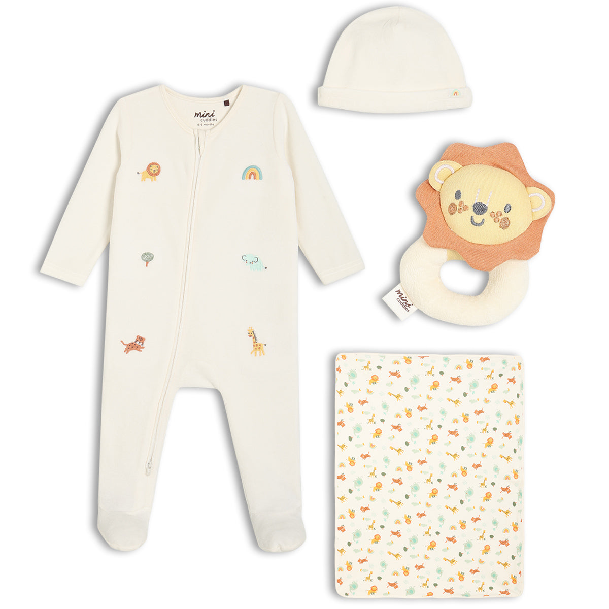 Baby Unisex 4pc Luxury Gift Set, Multicolour