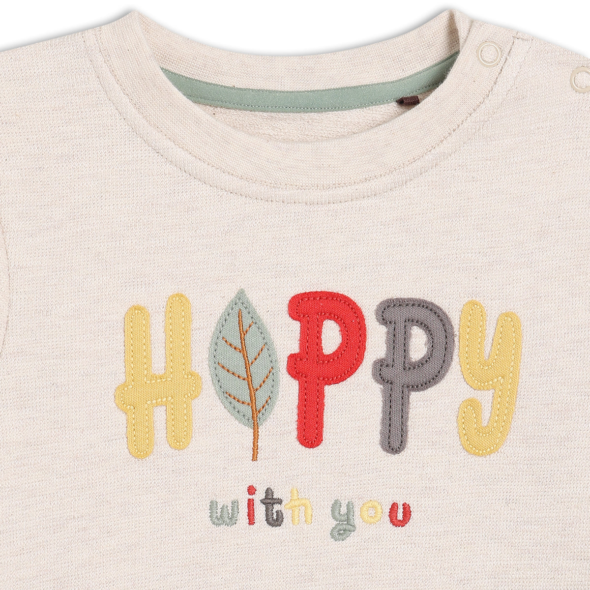 Baby Unisex Graphic Printed Sweatshirt, White