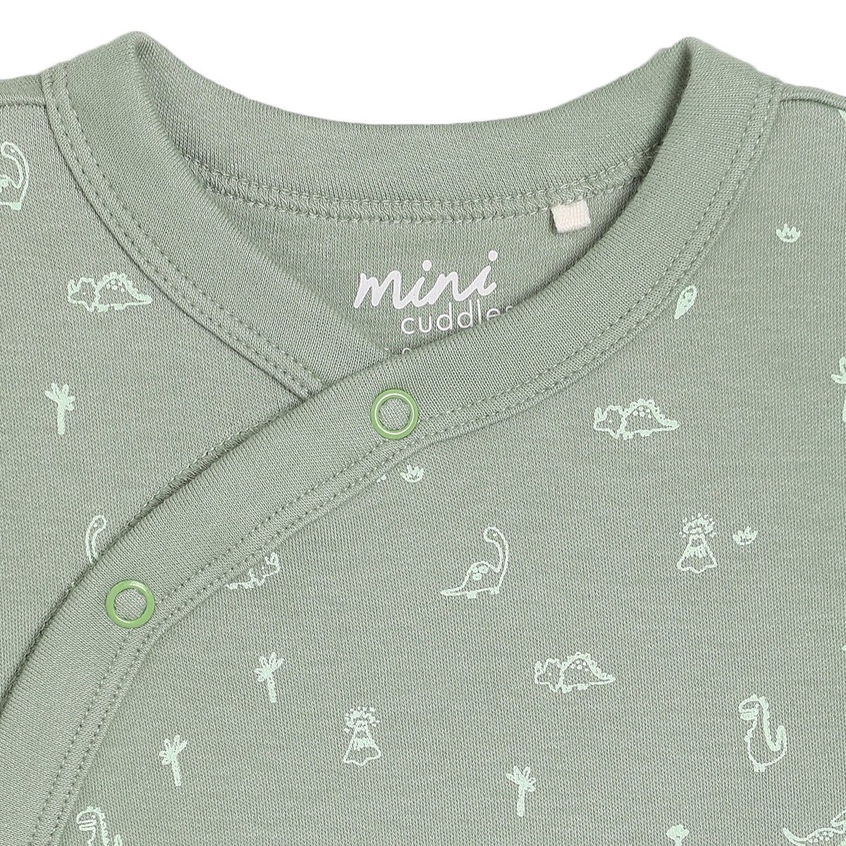 Baby Boys 3pk Dinosaur Print Bodysuits, Multicolour
