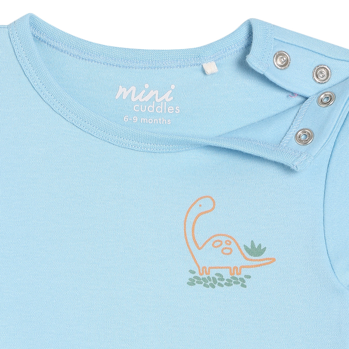 Baby Boys 3pk Dinosaur Print Bodysuits, Multicolour