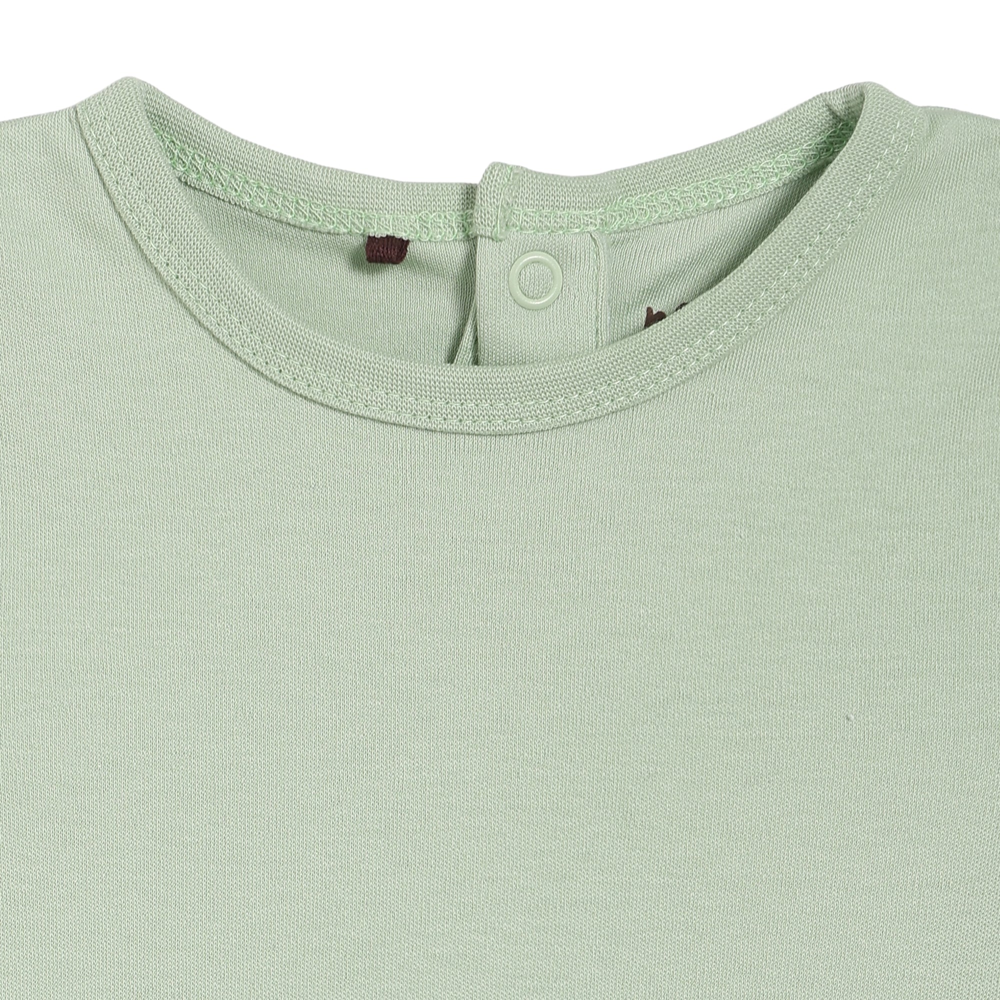 Baby Boys Dinosaur Printed Dungaree Set With Matching Cap, Multicolour