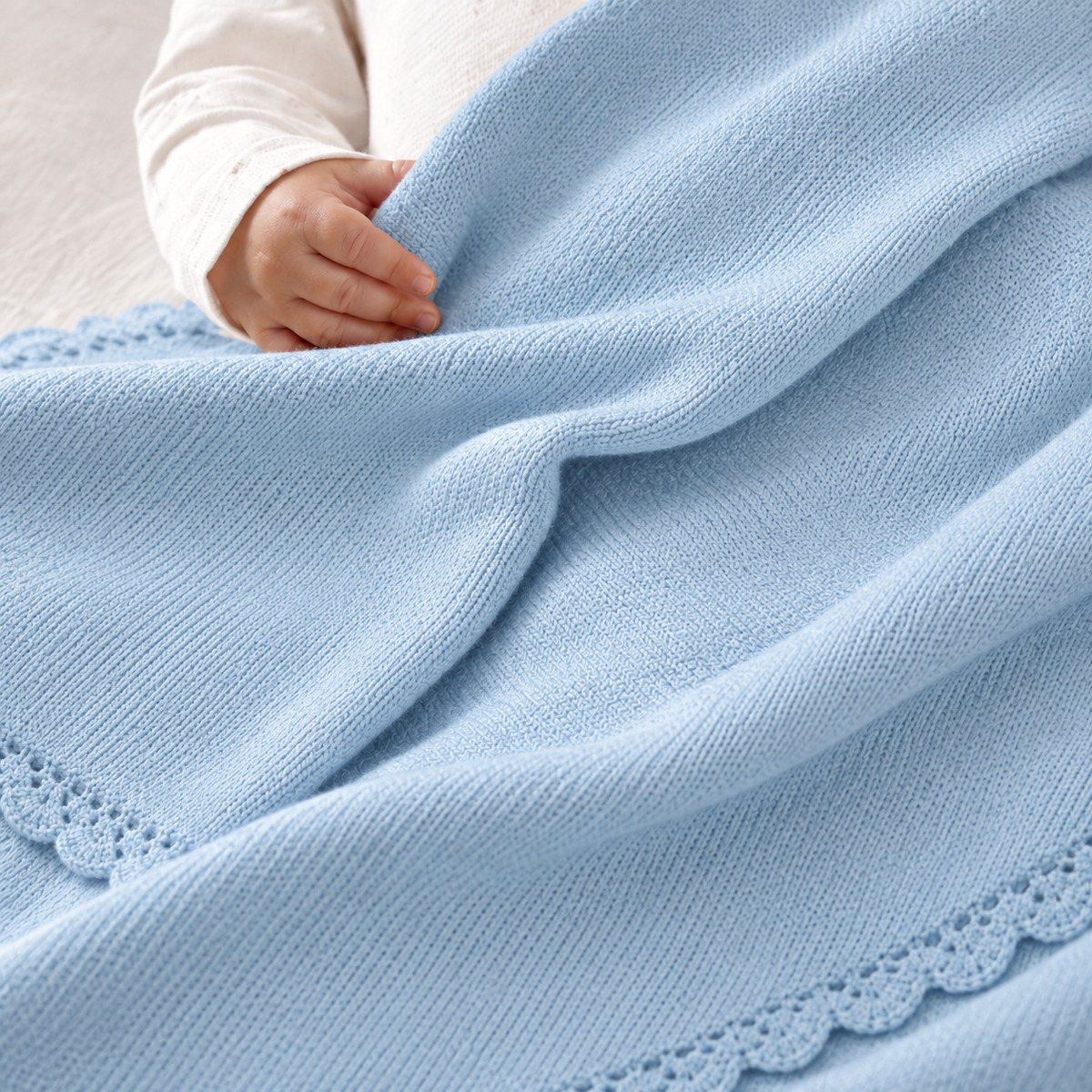 Teddy-Print Essentials Gift Set (Blue), 3-Piece