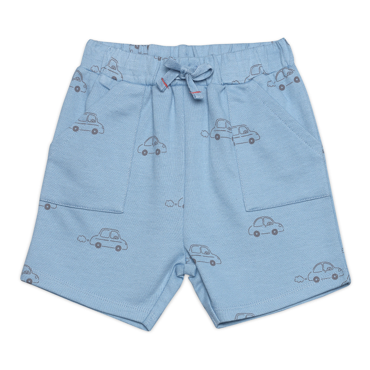 Baby Boys 3pk Vehicle Print And Solid Shorts, Multicolour