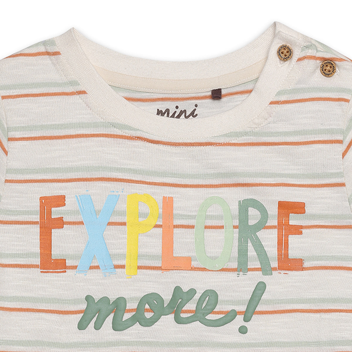 Baby Boys Striped 2pc Set, Multicolour