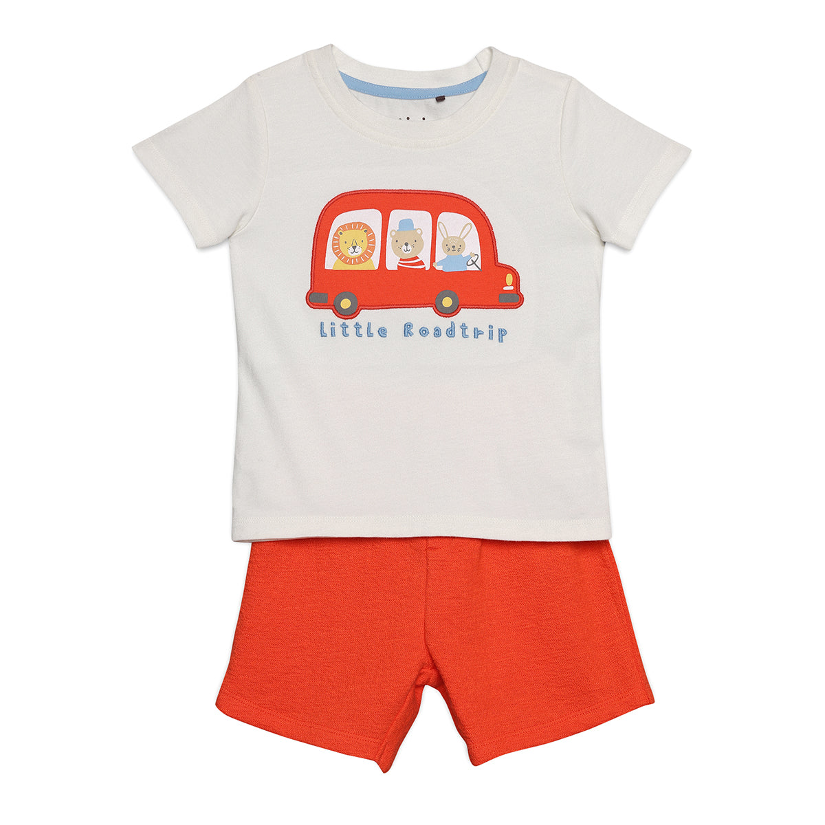 Baby Boys Vehicle Print 2pc Set, Multicolour