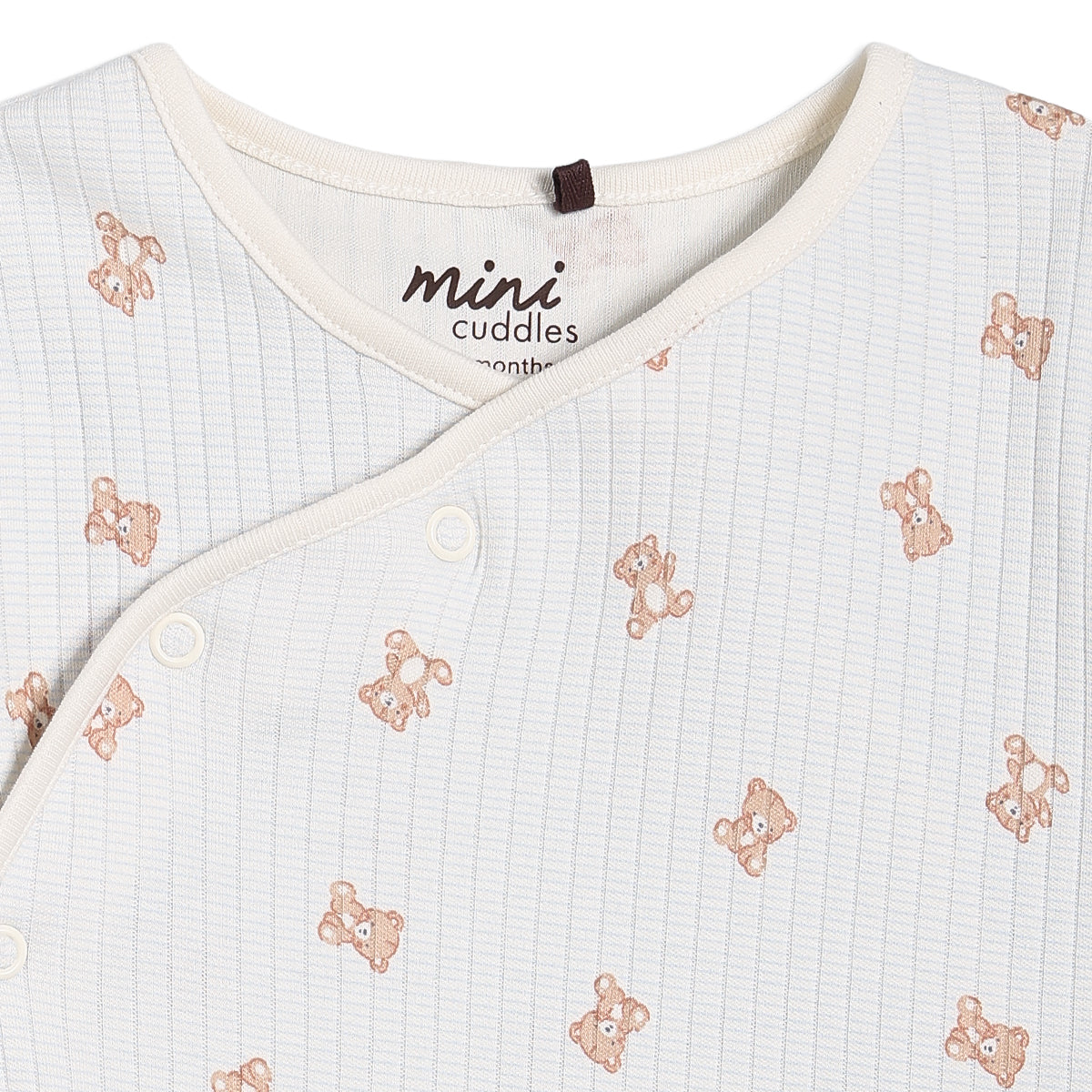 Baby Boy Teddy Print 2pc Set, Blue