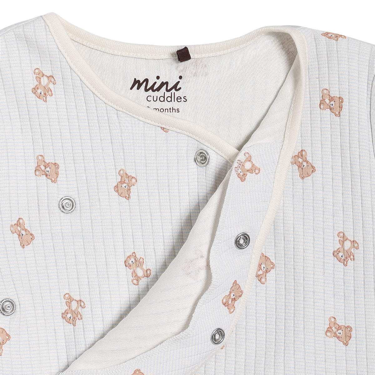 Baby Boy Teddy Print 2pc Set, Blue