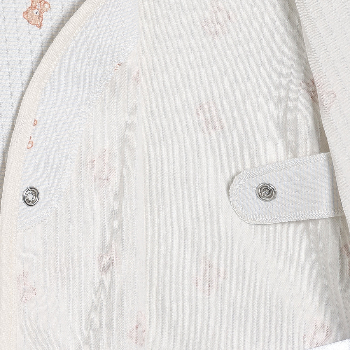 Baby Boy Teddy Print 2pc Set, Blue