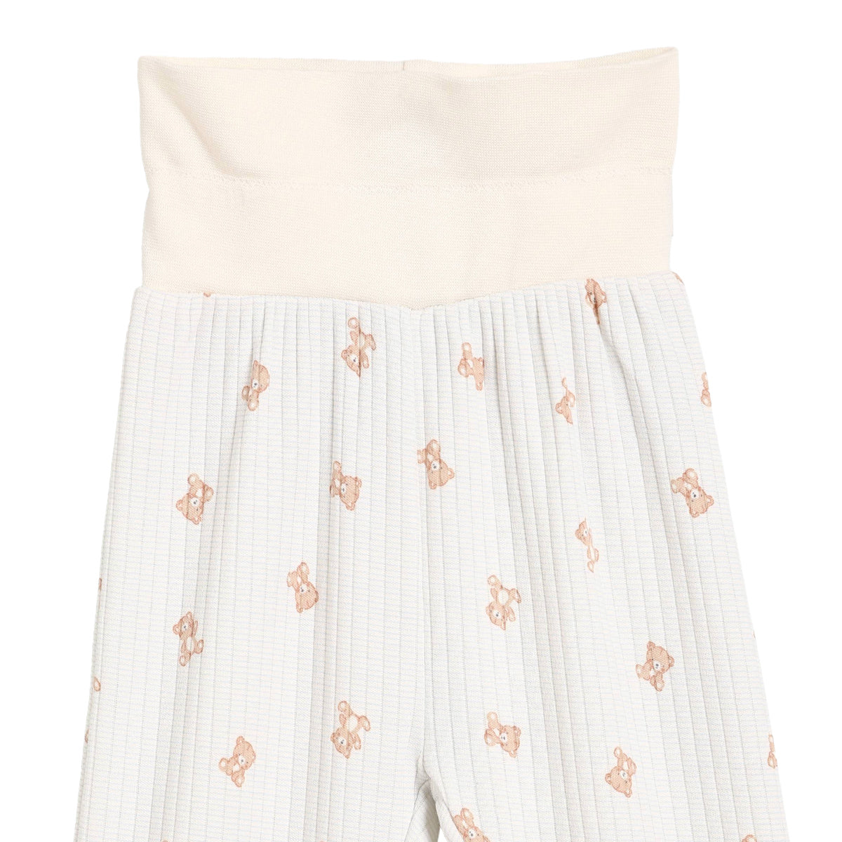 Teddy-Print Top & Bottoms (Blue)