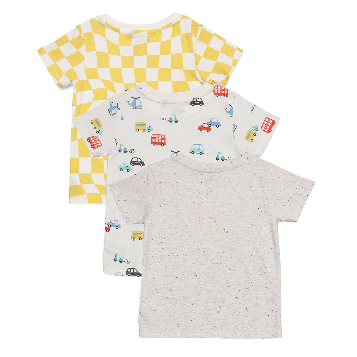 Baby Boys 3pk Printed T-Shirts, Multicolour