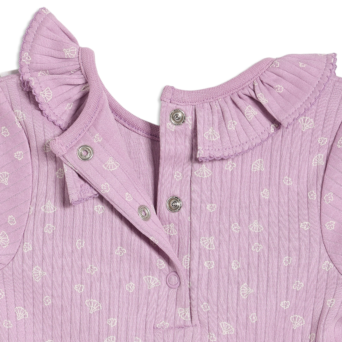 Baby Girls 3pk Floral Printed Bodysuits, Multicolour