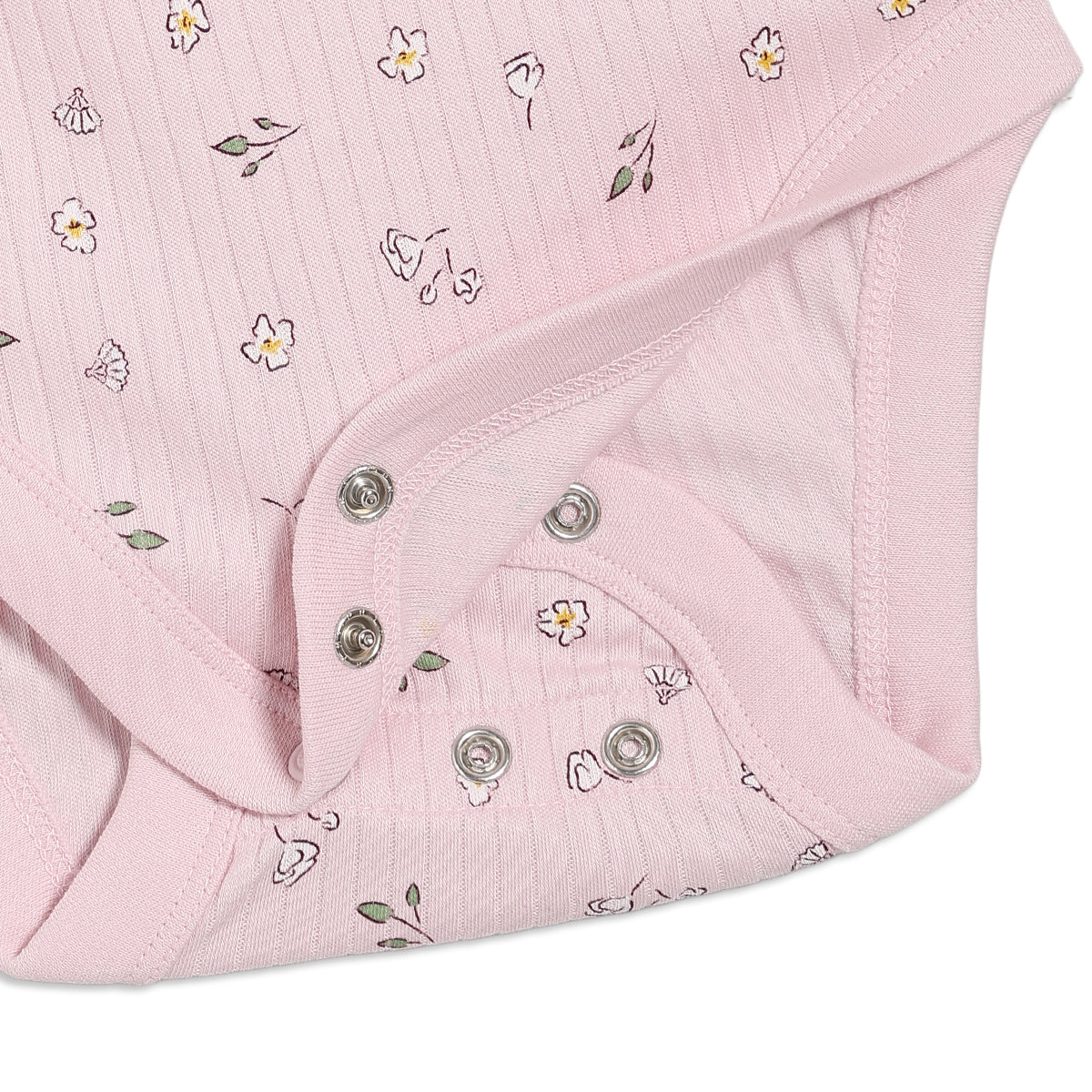 Baby Girls 3pk Floral Printed Bodysuits, Multicolour