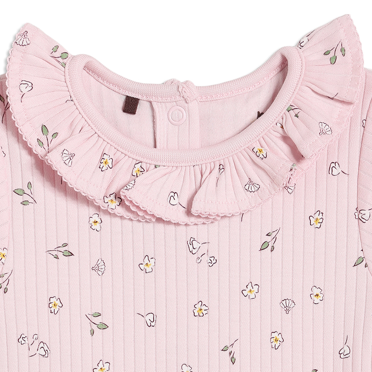 Baby Girls 3pk Floral Printed Bodysuits, Multicolour