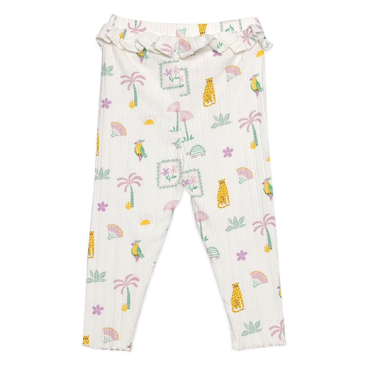 Baby Girls 3pk Printed Leggings, Multicolour