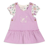 Baby Girls Floral 2pc Pinny Set, Multicolour