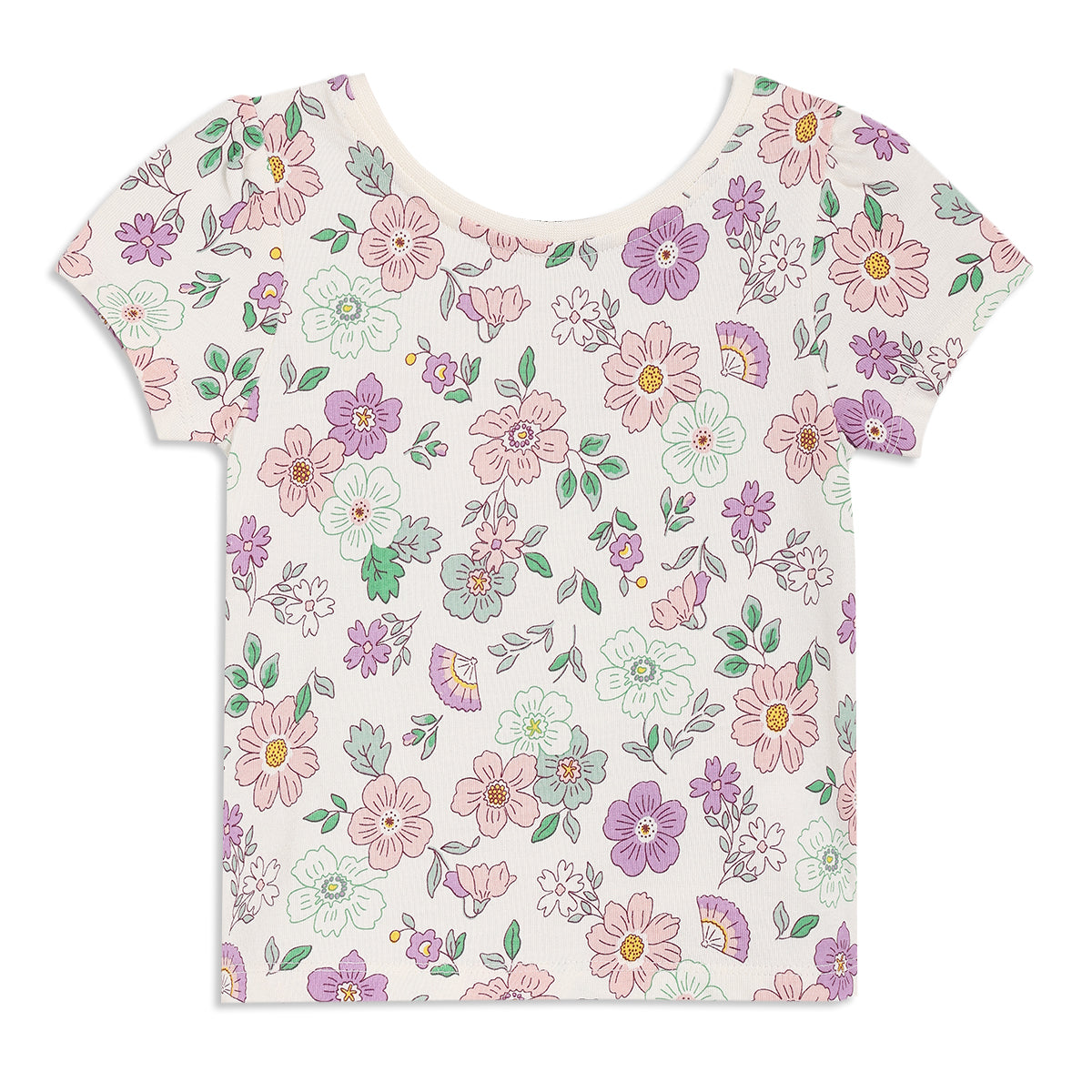Baby Girls Floral 2pc Pinny Set, Multicolour