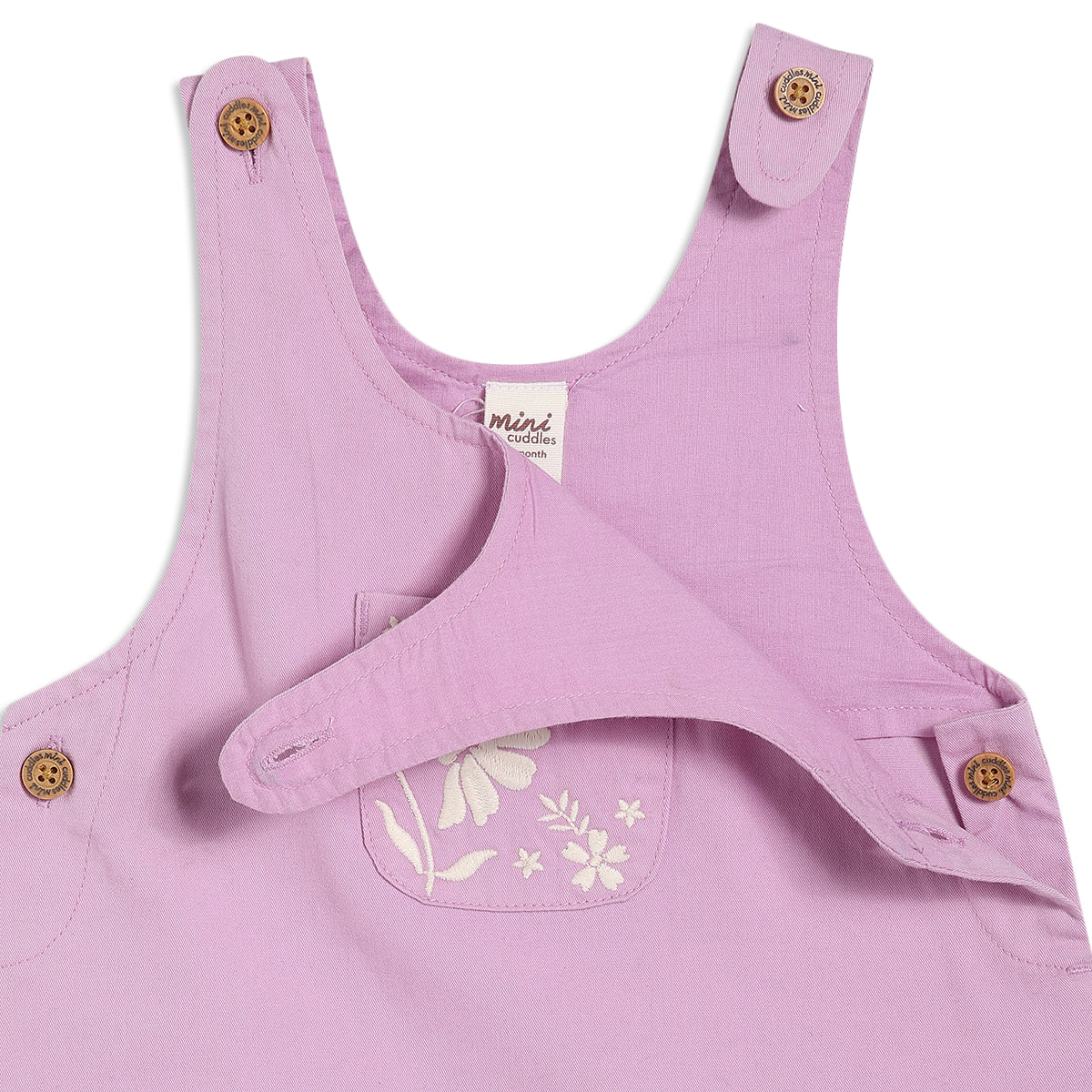 Baby Girls Floral 2pc Pinny Set, Multicolour