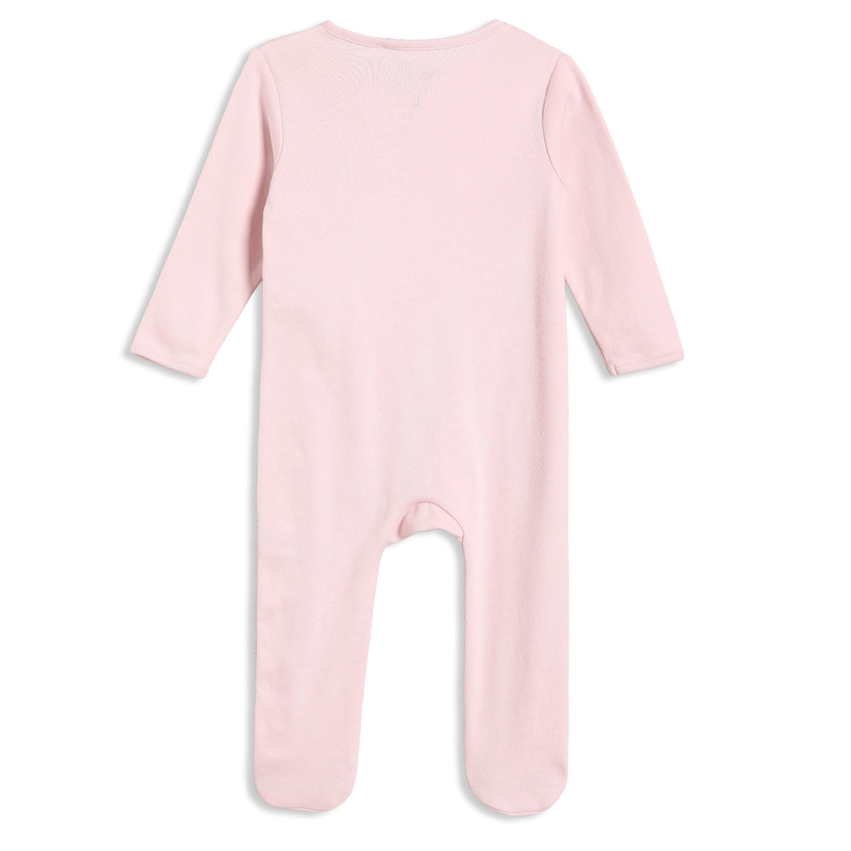 Baby Girls Typographic Sleepsuit, Pink