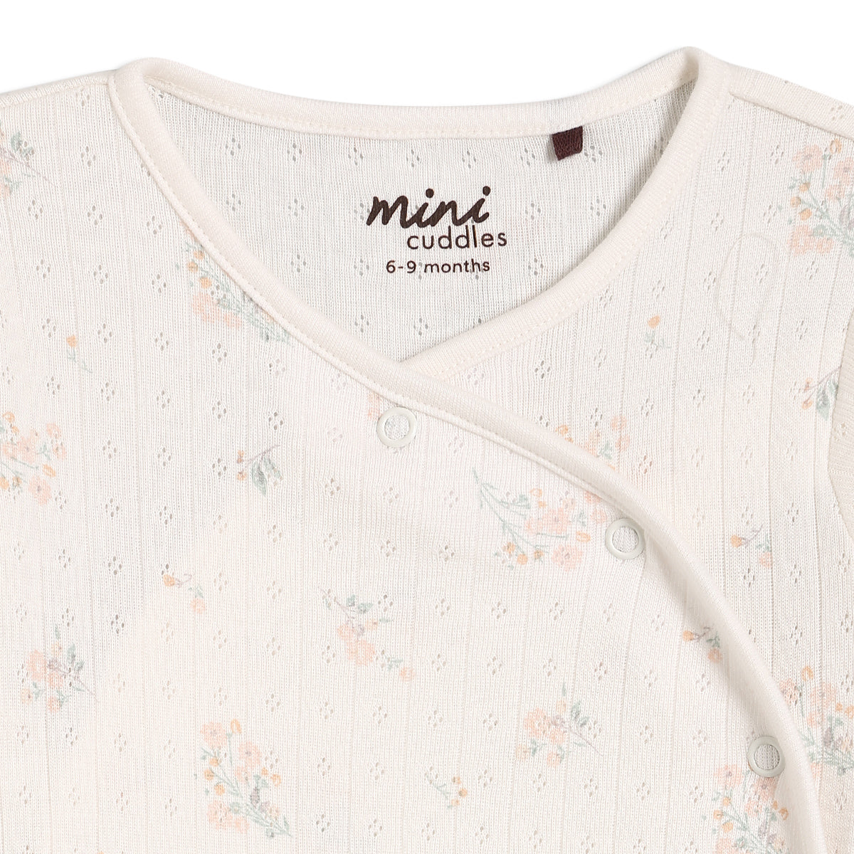 Baby Girls Floral Print 2pc Set, Off-White