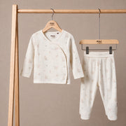 Floral-Print Top & Bottoms (Cream)