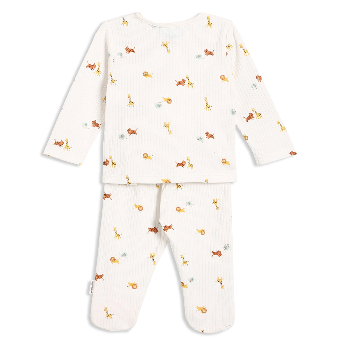 Baby Unisex Animal Print 2pc Set, Multicolor