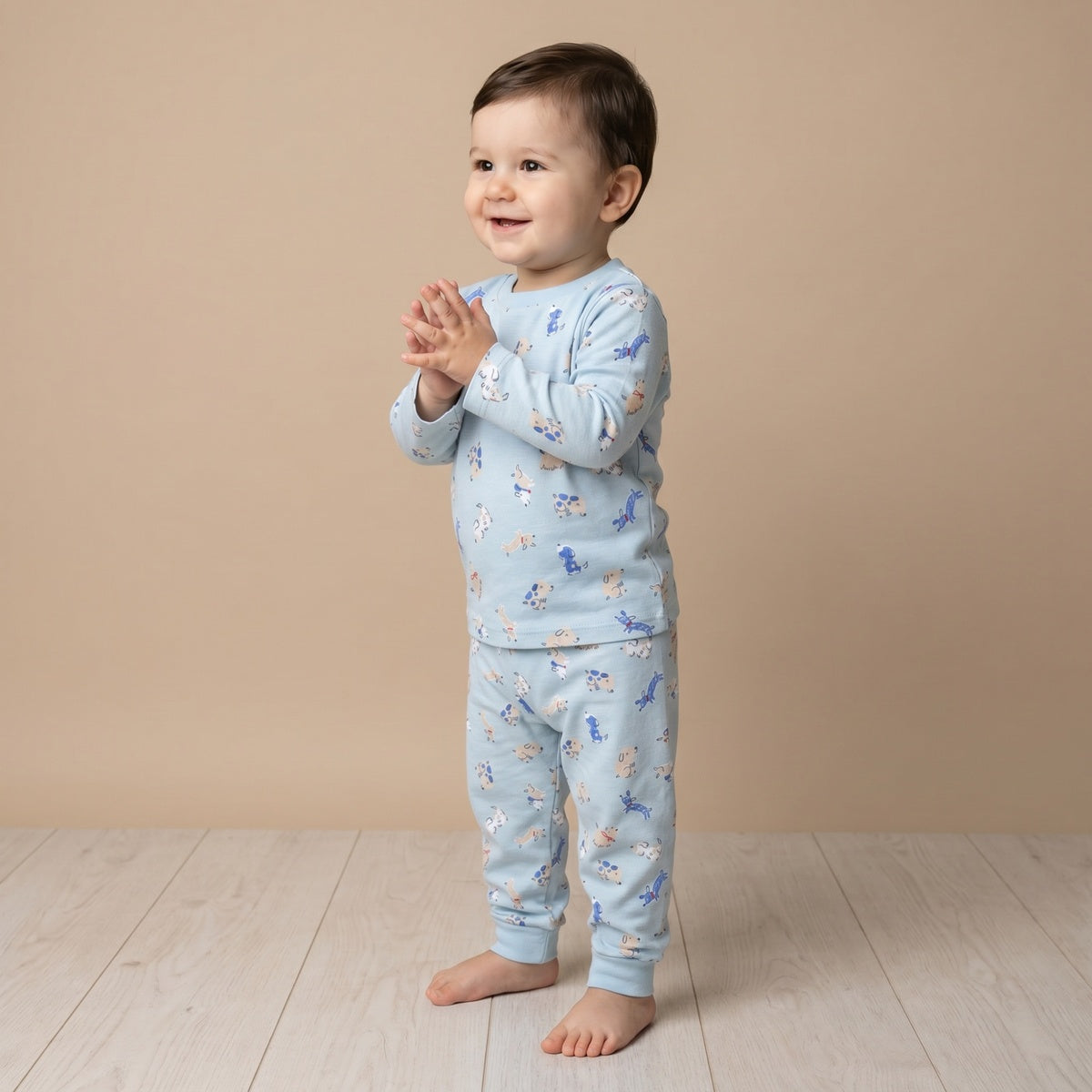 Baby Boys Printed 3pk Joggers, Multicolour