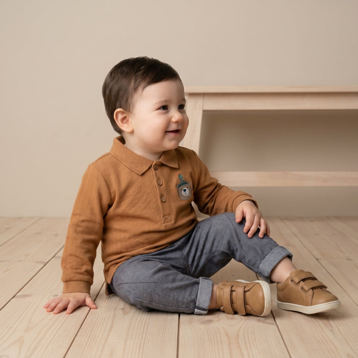 Boys Mustard Single Polo