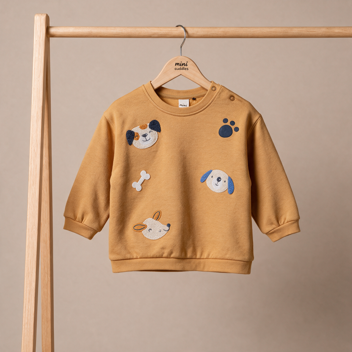 Boys Yellow Single Sweat Shirt