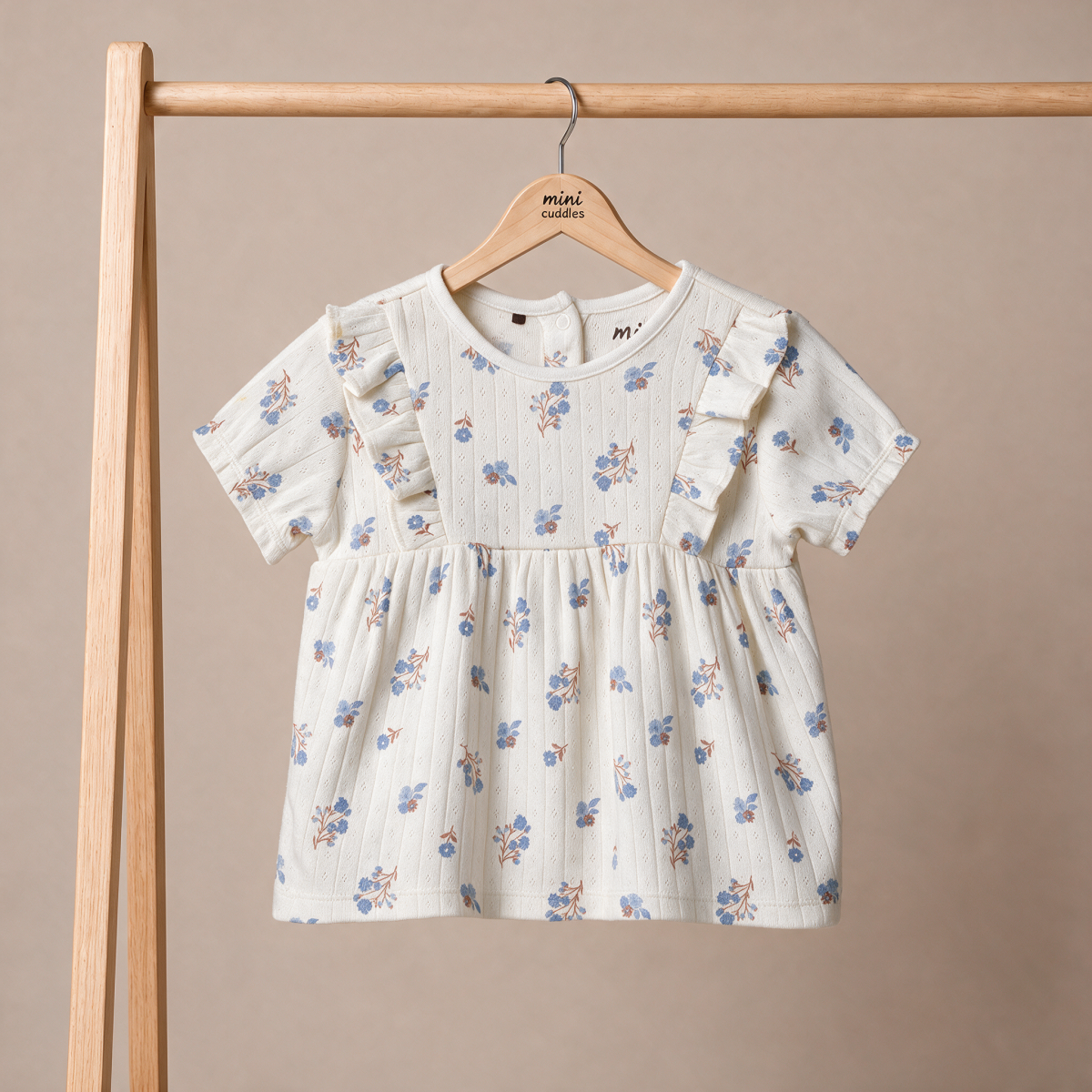 Girls White Single Knit Top