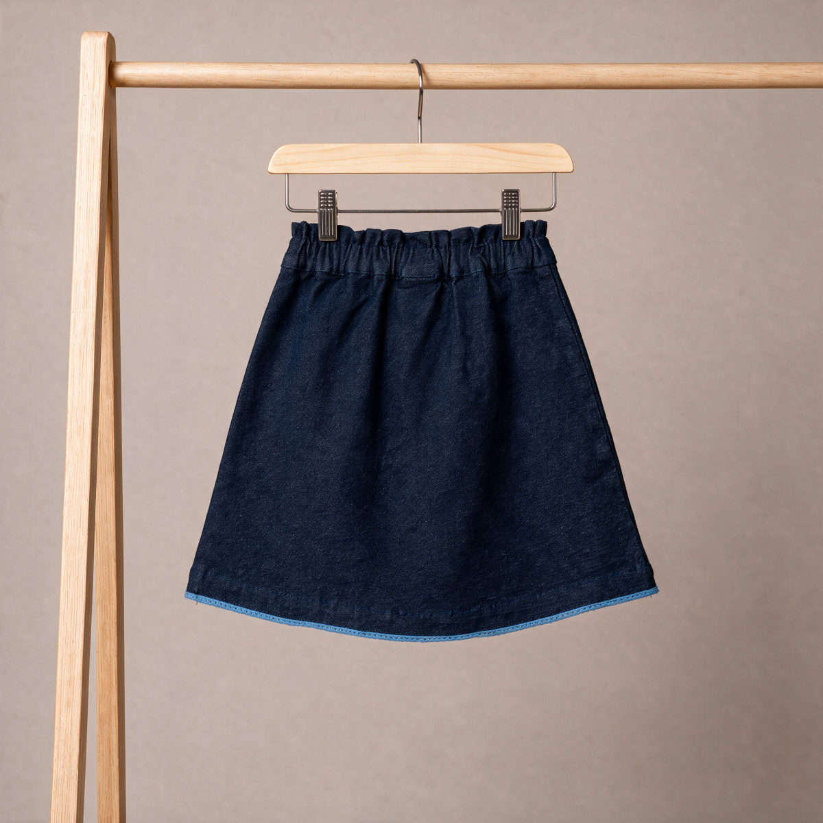 Girls Dark Wash Single Skirt