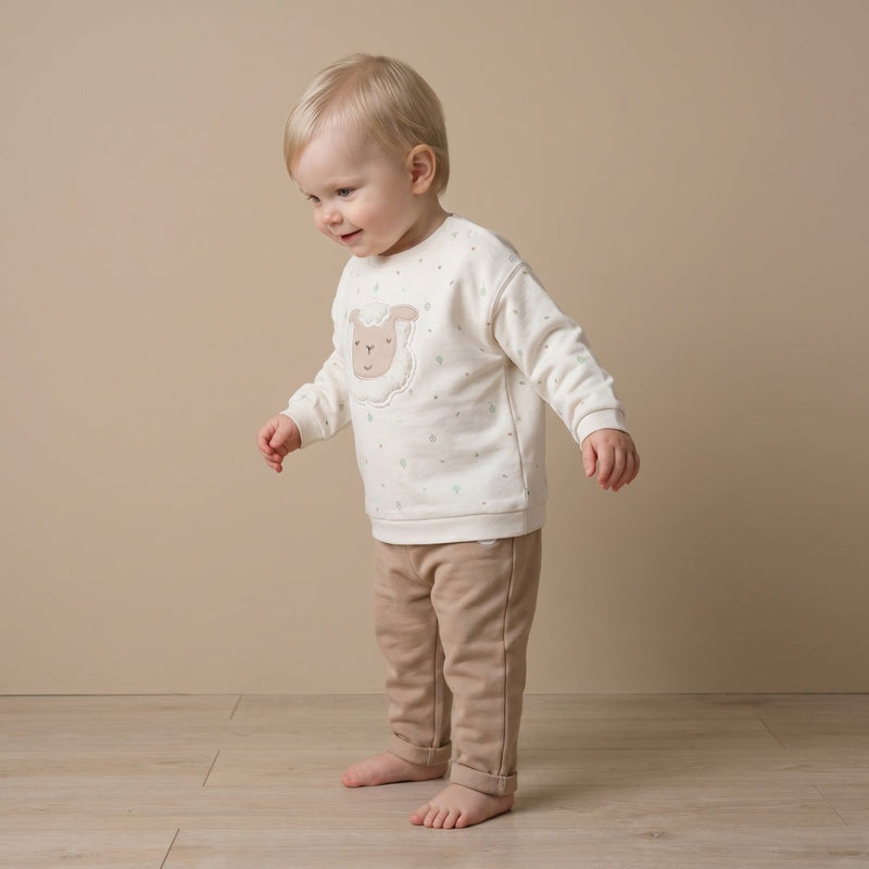 Unisex Brown Single Knit Bottom
