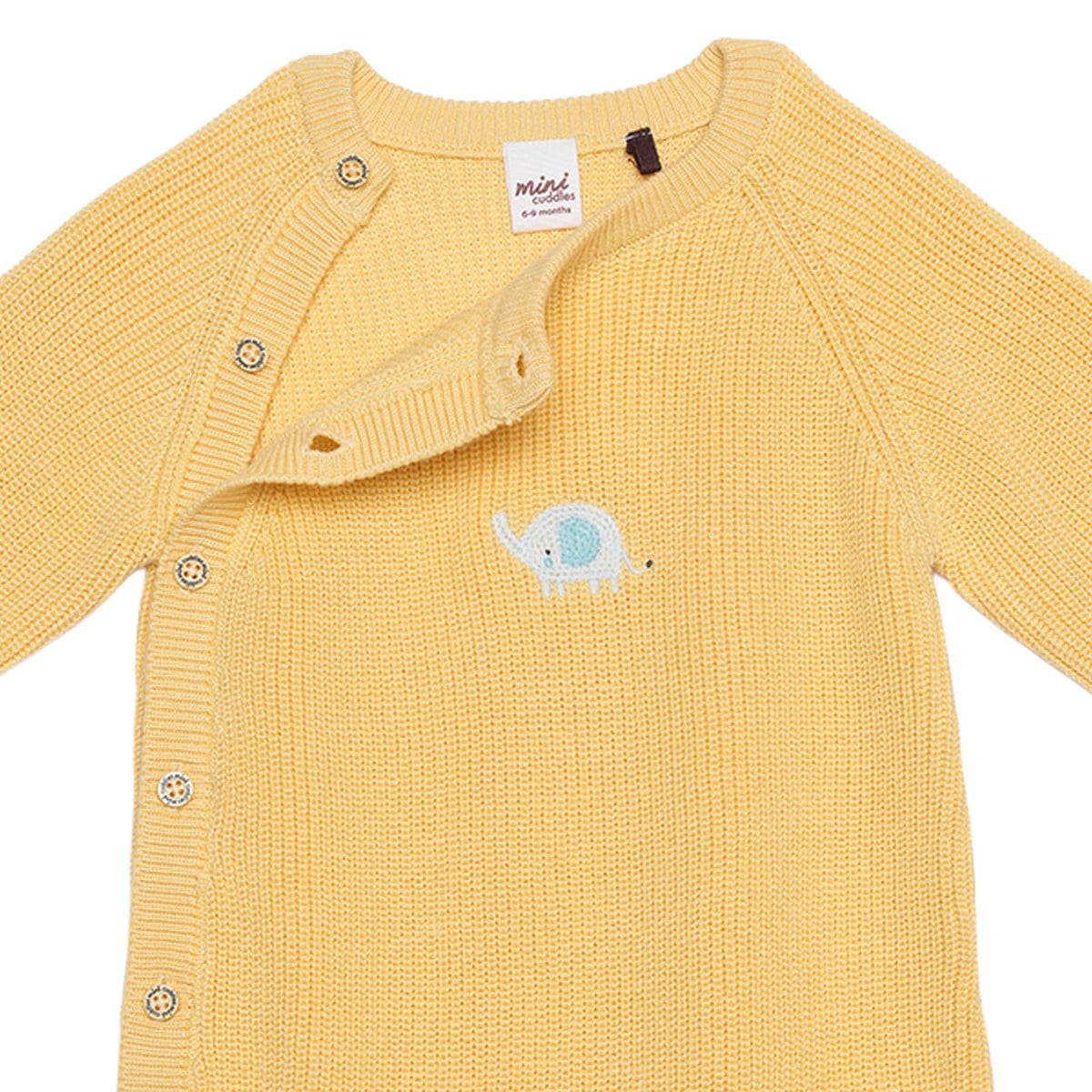 Unisex Yellow Single Romper