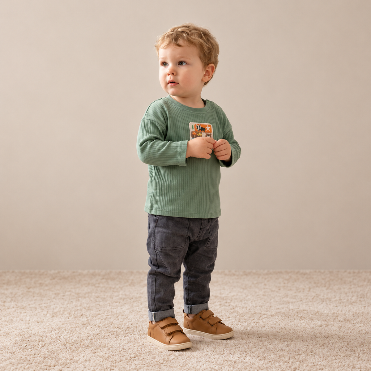 Woodland Friends T-shirt (Green)