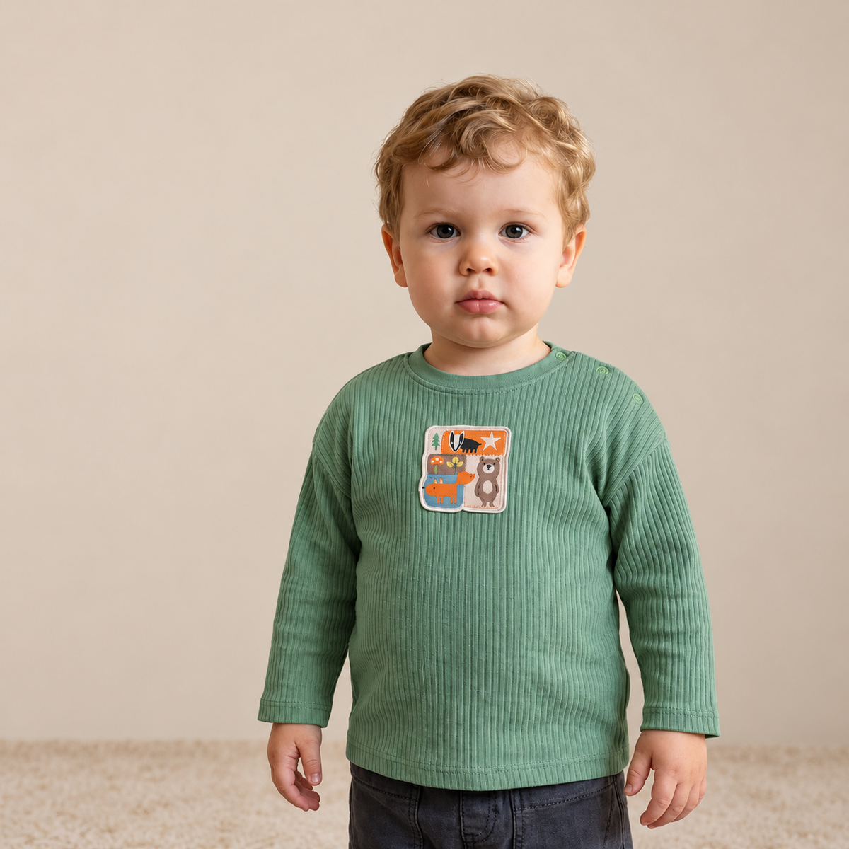 Woodland Friends T-shirt (Green)