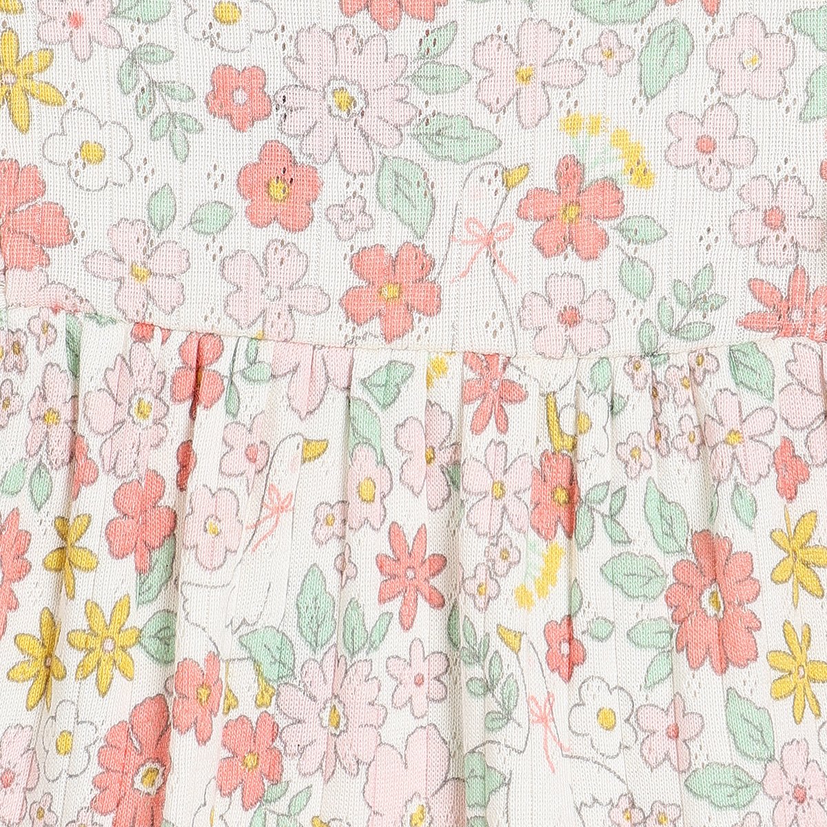Baby Girls Floral Printed 2pc Set, Multicolour - Minicuddles