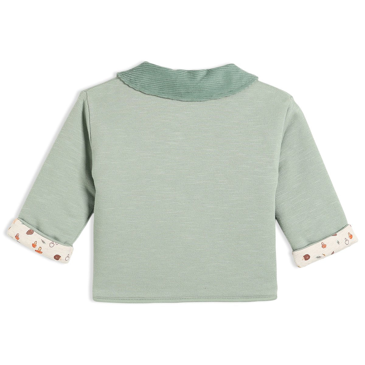 Baby Unisex Barn Jacket, Sage - Minicuddles
