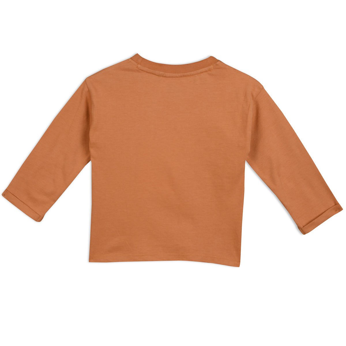 Baby Unisex Graphic Printed Top, Brown - Minicuddles
