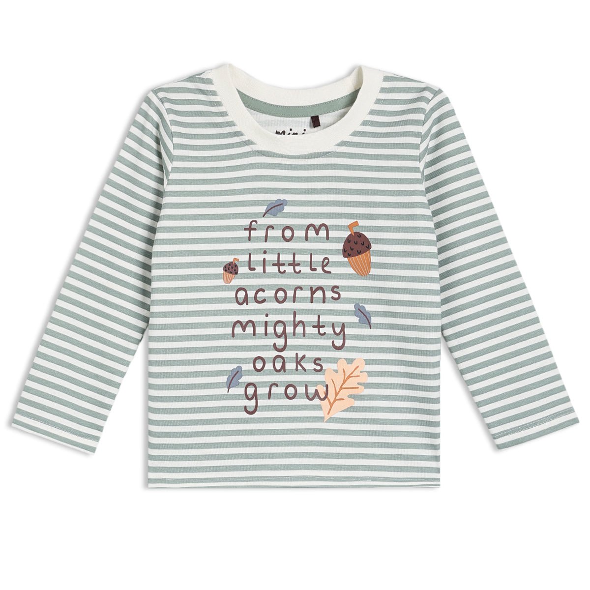 Baby Unisex Printed 2pc Set, Sage - Minicuddles