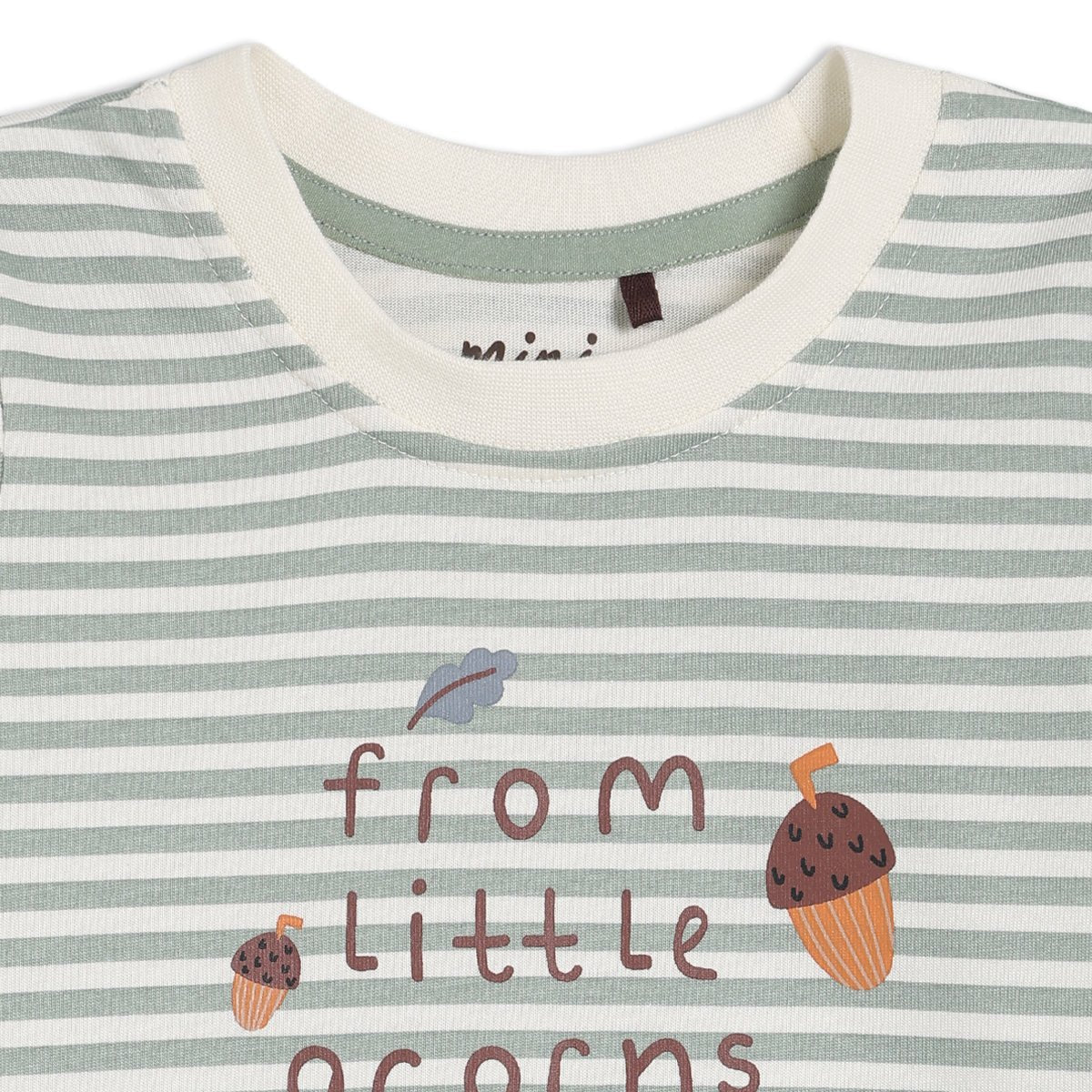 Baby Unisex Printed 2pc Set, Sage - Minicuddles