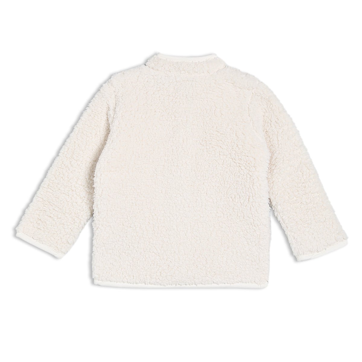 Baby Unisex Soft Fleece Jacket, Cream - Minicuddles