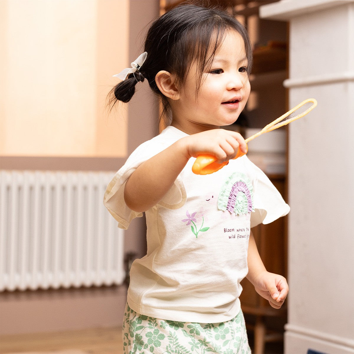 Baby Girls All-Floral Print Shorts, Green