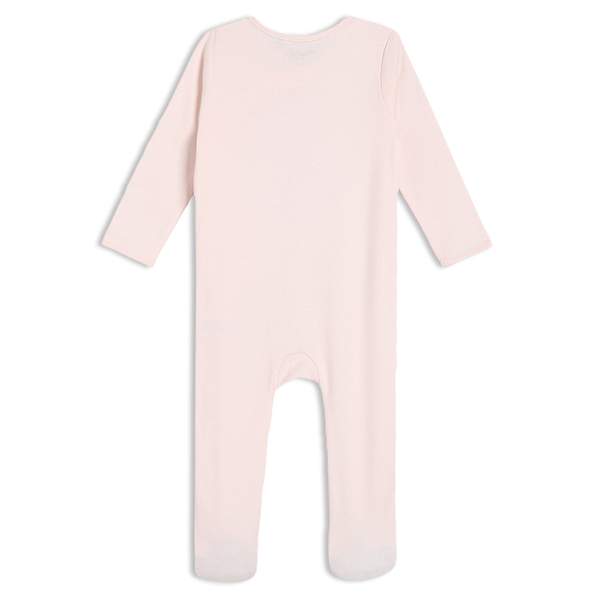 Baby Girls Rabbit Embroidered Sleepsuit, Pink