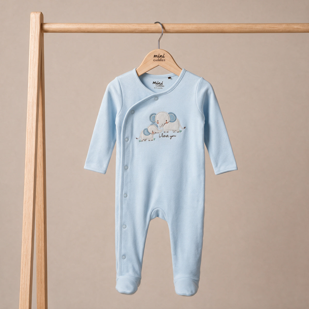 Elephant Sleepsuit (Blue)