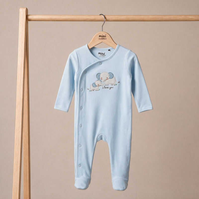 Elephant Sleepsuit (Blue)