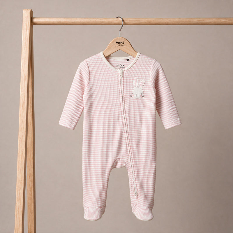 Striped Sleepsuit (Pink)
