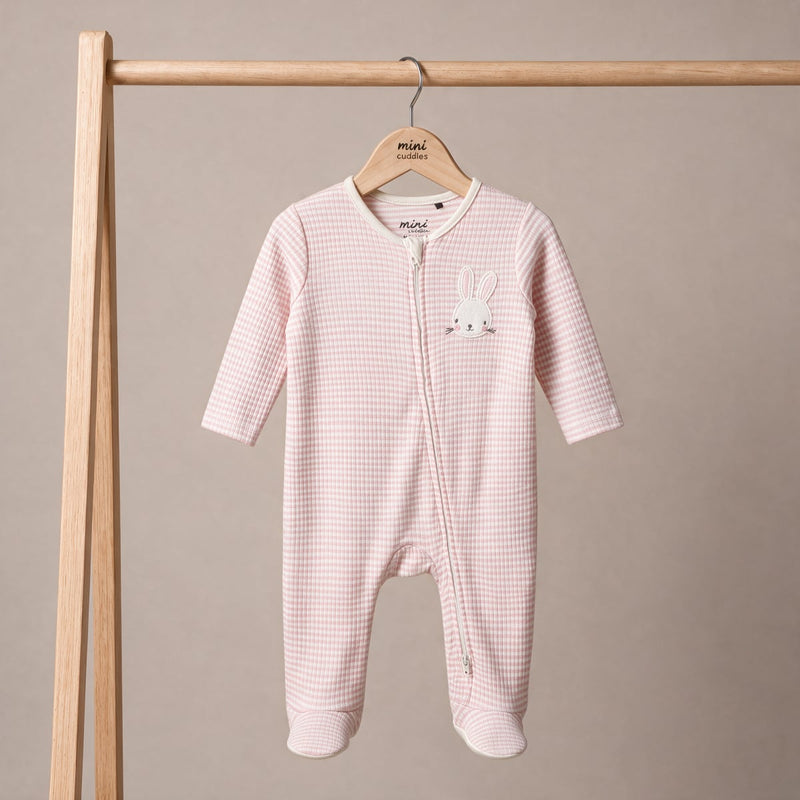 Striped Sleepsuit (Pink)