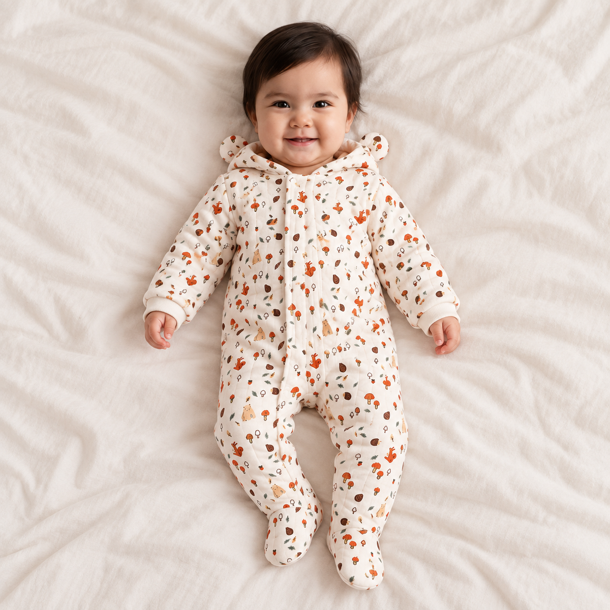 Baby Unisex Novelty Printed Pram Suit, Multicolour