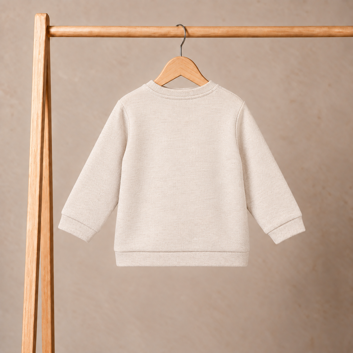 Baby Unisex Graphic Printed Sweatshirt, White